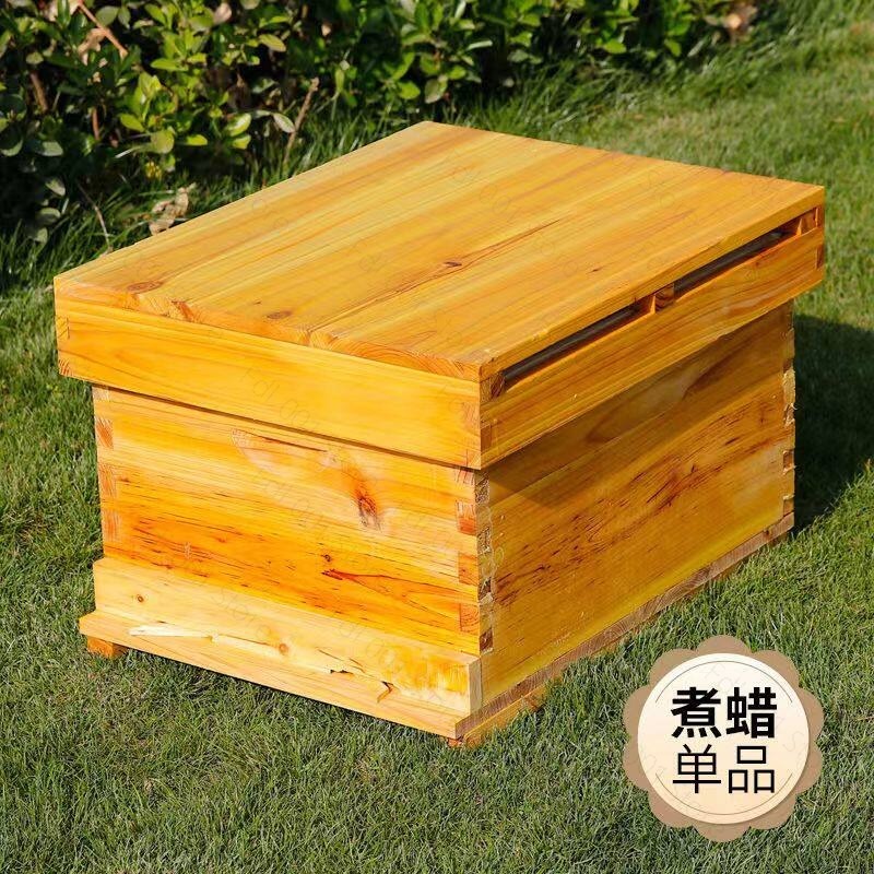 Beehive Frame Wax - ชุดรังผึ้งครบชุด 10 เฟรม เคลือบแว็กซ์ สำหรับผู้เริ่มต้นเลี้ยงผึ้ง