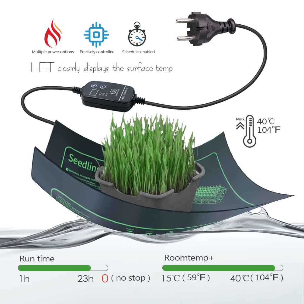 แผ่นทำความร้อนต้นไม้7-100วัตต์ - Seedling Heat Mat บทวิจารณ์และราคา