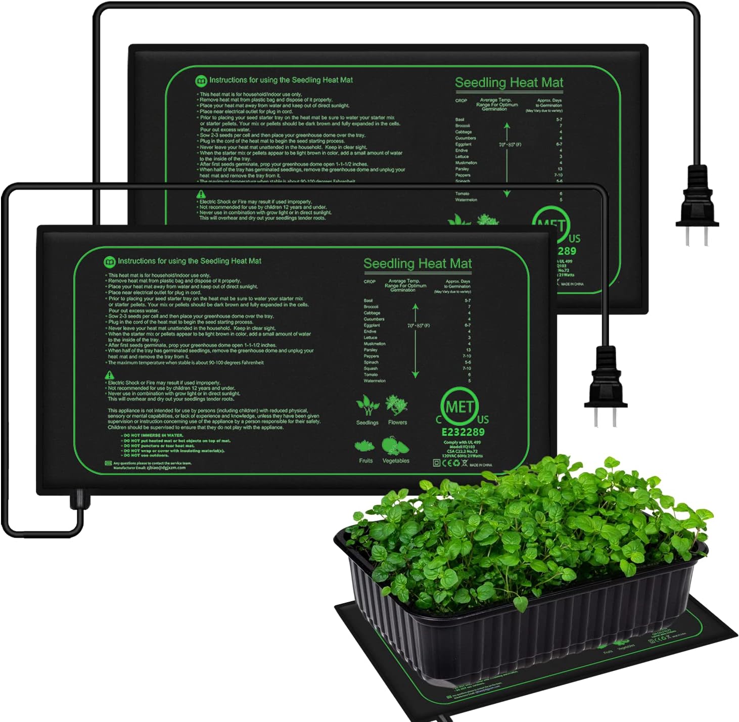 10/25/50 ซม.ต้นกล้าความร้อนในร - Seedling Heat Mat บทวิจารณ์และราคา